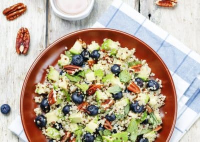 Quinoa Avocado Blueberry Chicken Salad